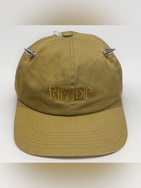 RiPnDiP Lord Nermal Strapback Cap Metal Horns Spike Hat Devil Horn New with Tags